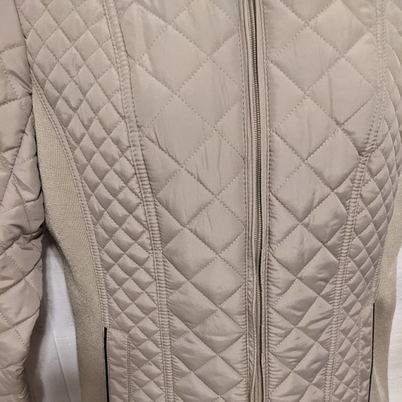 Weatherproof Tan Quilted Bomber Jacket Size Small - Picture 3 of 4
